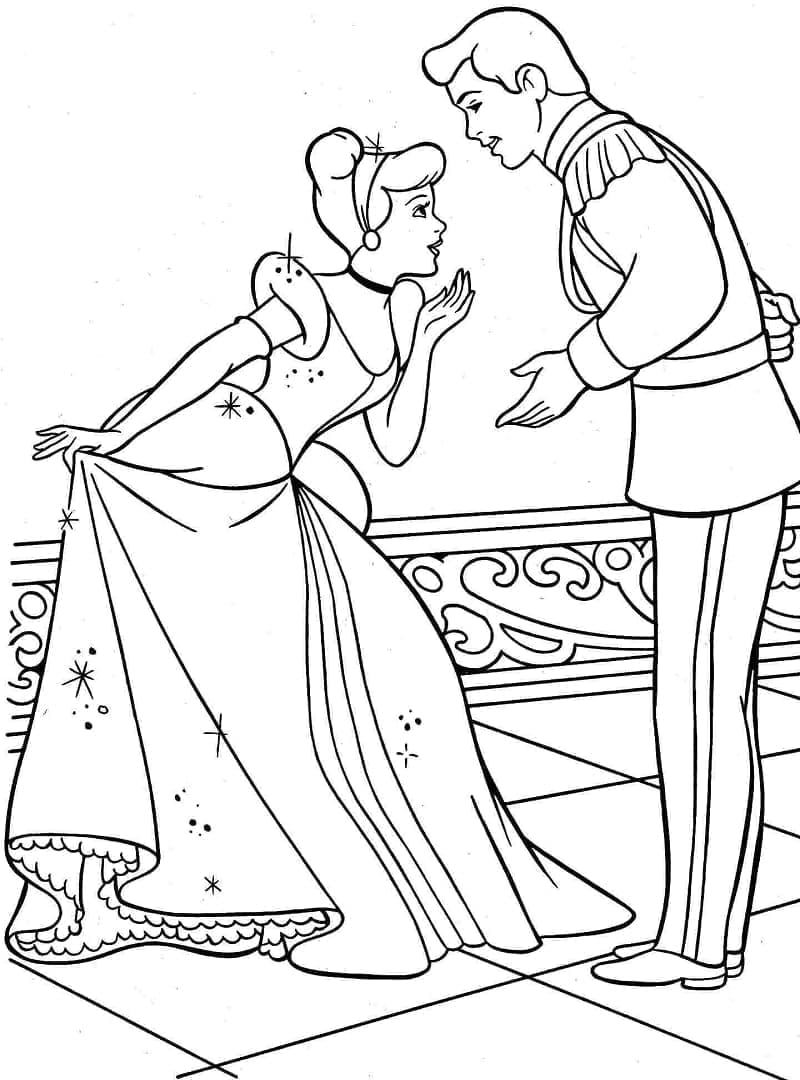 Desenho gratuito Cinderela #178049 da colecao Filmes de Animação para imprimir