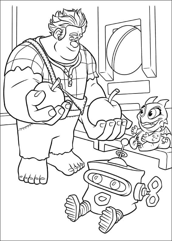 Desenho gratuito Detona Ralph #206260 da colecao Filmes de Animação para imprimir