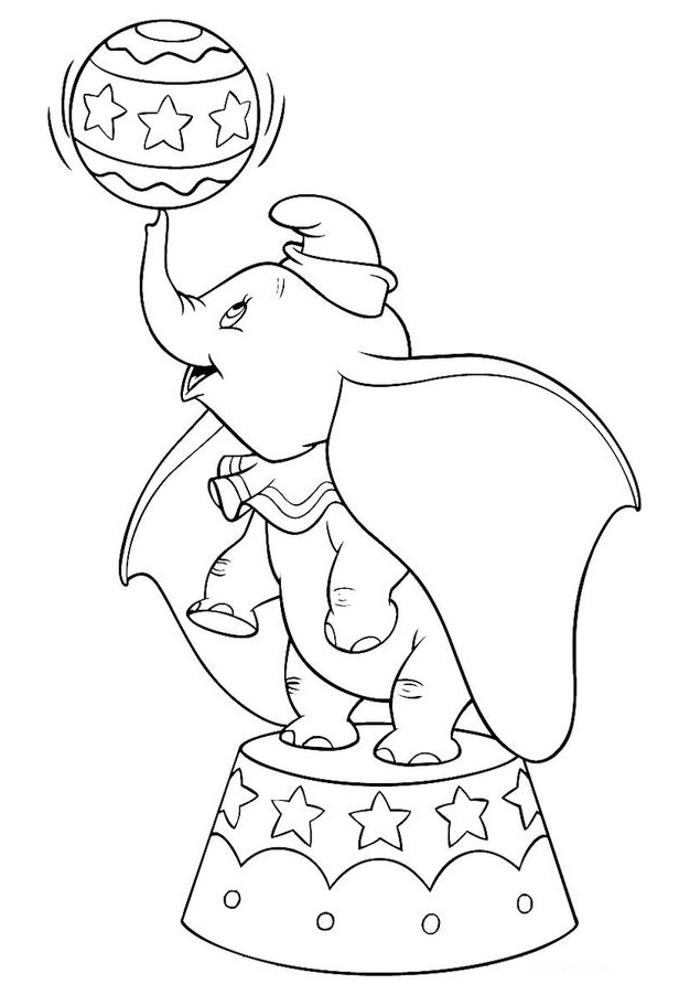 Desenho gratuito Dumbo #170565 da colecao Filmes de Animação para imprimir