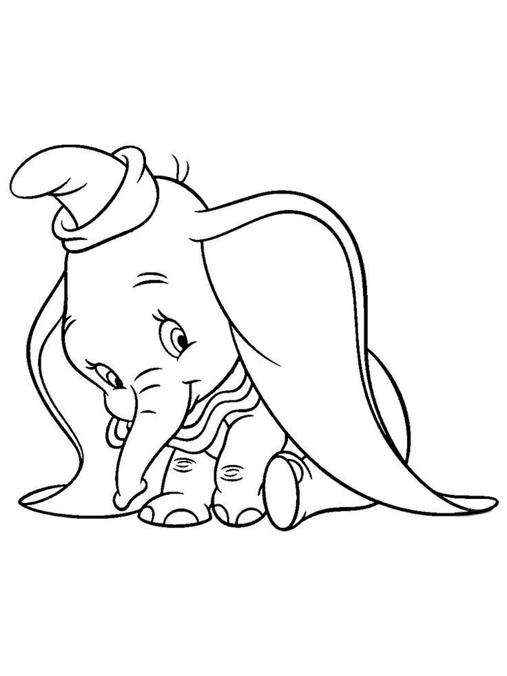 Desenho gratuito Dumbo #170578 da colecao Filmes de Animação para imprimir