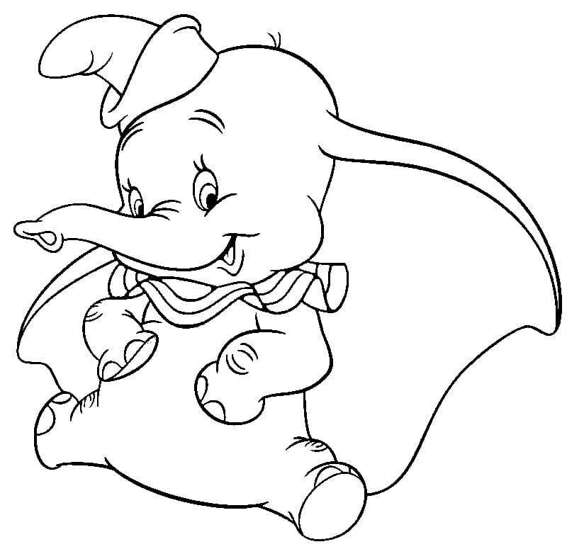 Desenho gratuito Dumbo #187118 da colecao Filmes de Animação para imprimir