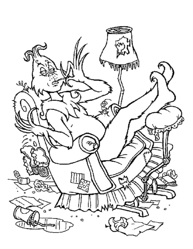 Desenho gratuito Grinch #188379 da colecao Filmes de Animação para imprimir