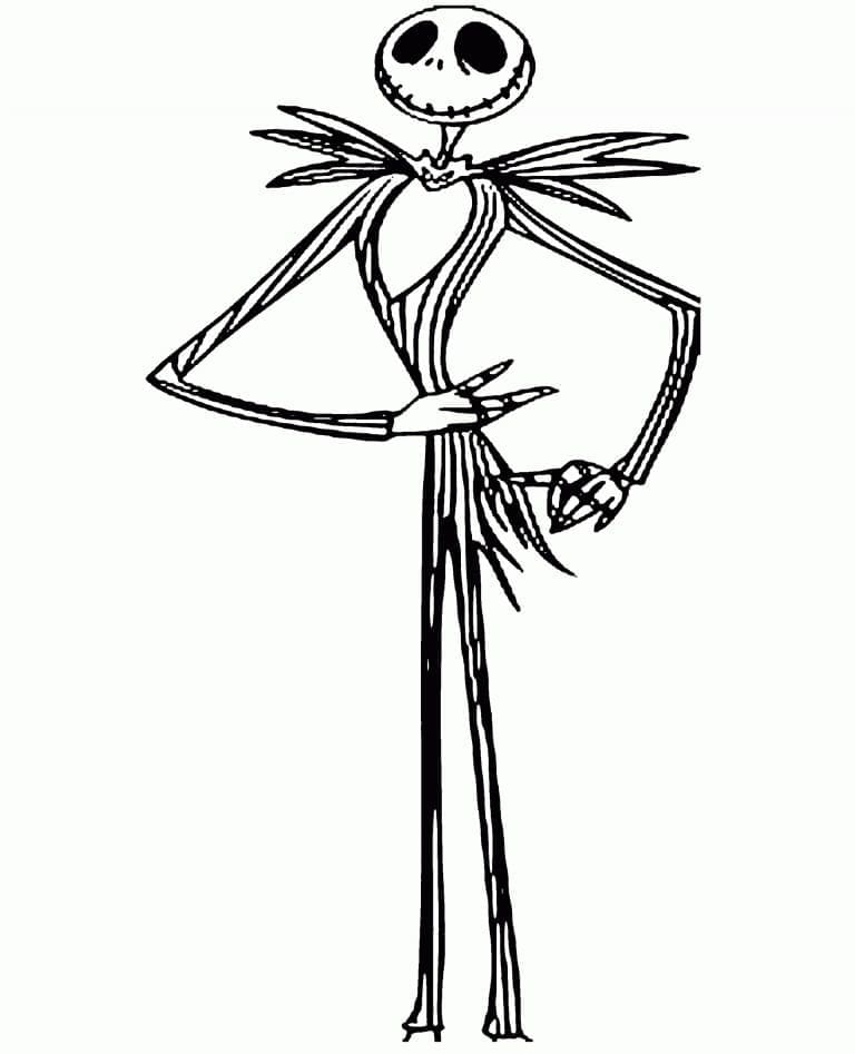 Desenho gratuito Jack Skellington #202299 da colecao Filmes de Animação para imprimir