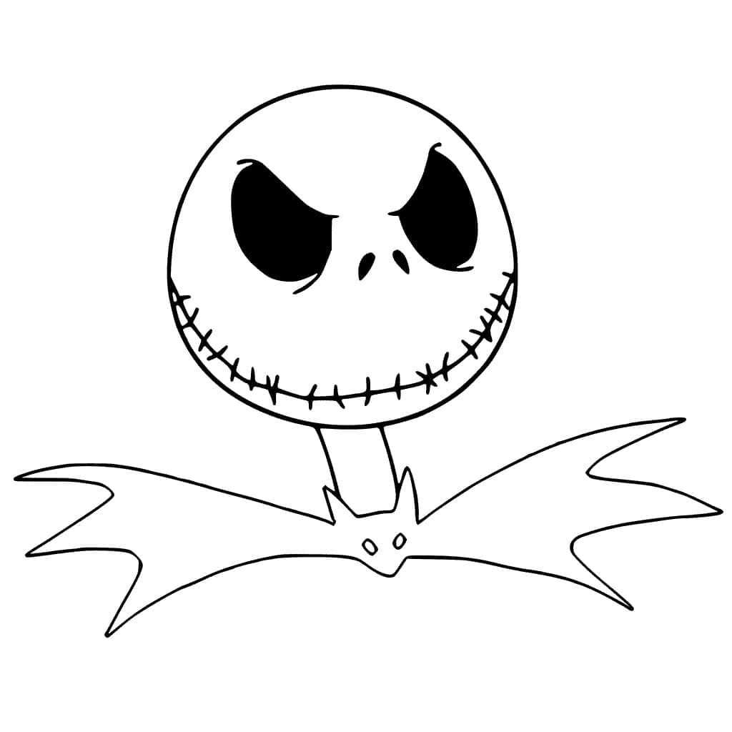 Desenho gratuito Jack Skellington #202329 da colecao Filmes de Animação para imprimir