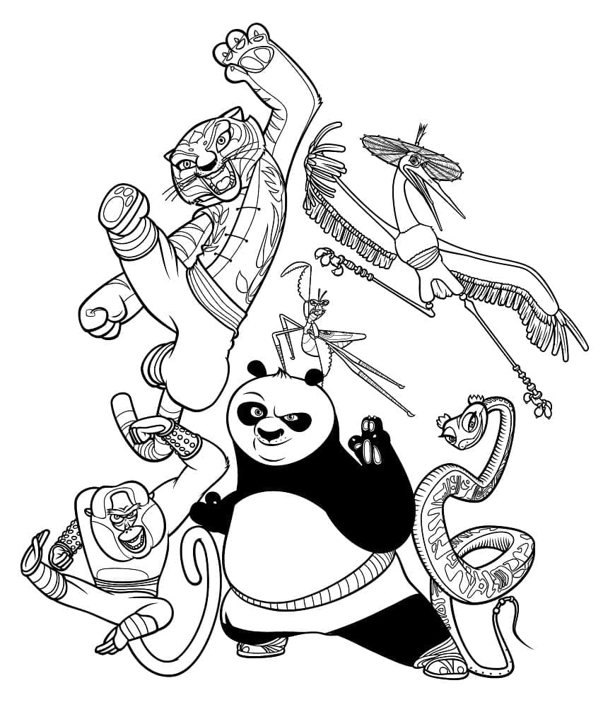 Desenho gratuito Kung Fu Panda #197642 da colecao Filmes de Animação para imprimir