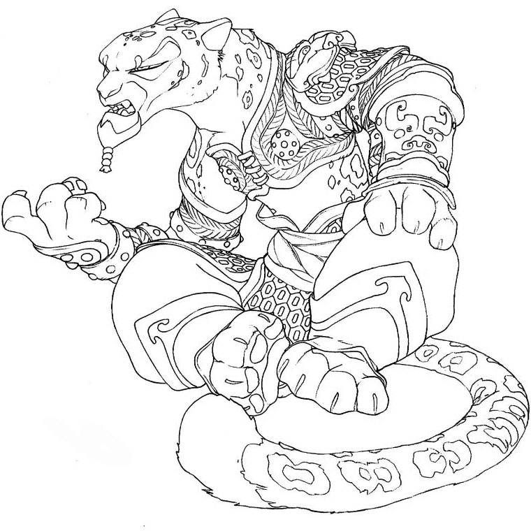 Desenho gratuito Kung Fu Panda #73341 da colecao Filmes de Animação para imprimir