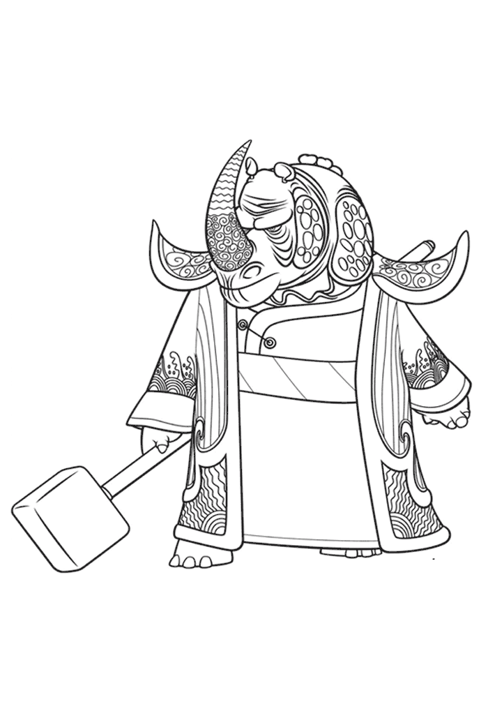 Desenho gratuito Kung Fu Panda #73364 da colecao Filmes de Animação para imprimir