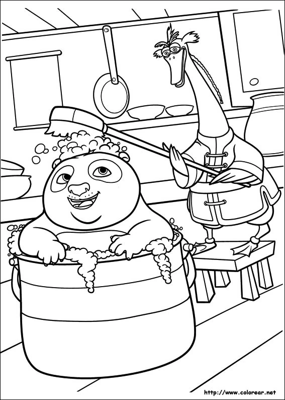 Desenho gratuito Kung Fu Panda #73449 da colecao Filmes de Animação para imprimir