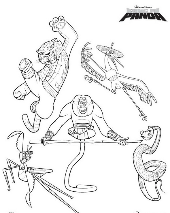 Desenho gratuito Kung Fu Panda #73515 da colecao Filmes de Animação para imprimir