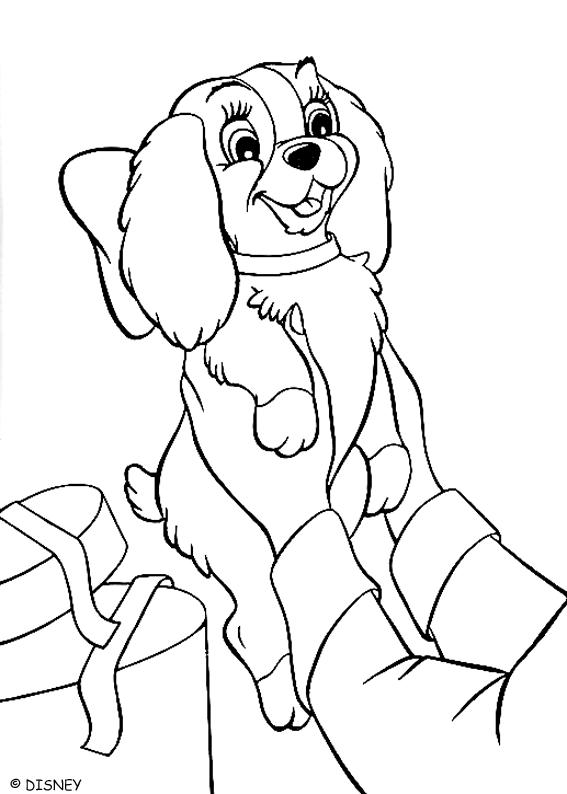 Desenho gratuito Lady e the Tramp #133227 da colecao Filmes de Animação para imprimir