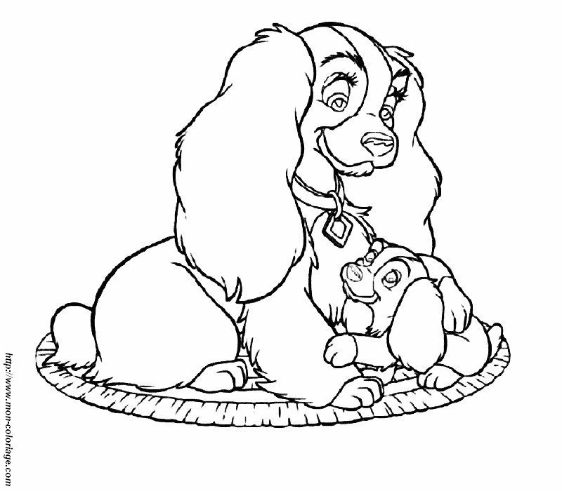 Desenho gratuito Lady e the Tramp #133394 da colecao Filmes de Animação para imprimir
