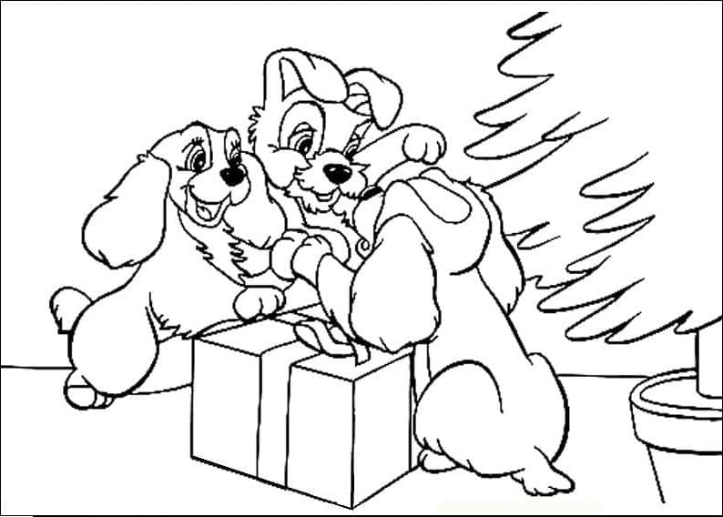 Desenho gratuito Lady e the Tramp #206444 da colecao Filmes de Animação para imprimir