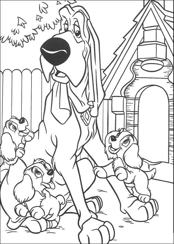 Desenho gratuito Lady e the Tramp #206451 da colecao Filmes de Animação para imprimir