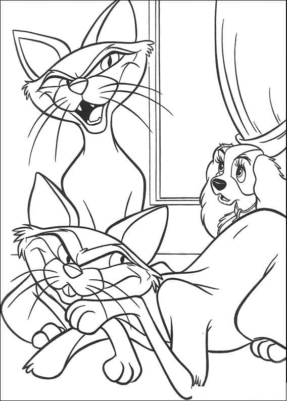 Desenho gratuito Lady e the Tramp #206476 da colecao Filmes de Animação para imprimir