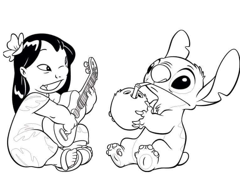 Desenho gratuito Lilo e Stitch #187489 da colecao Filmes de Animação para imprimir