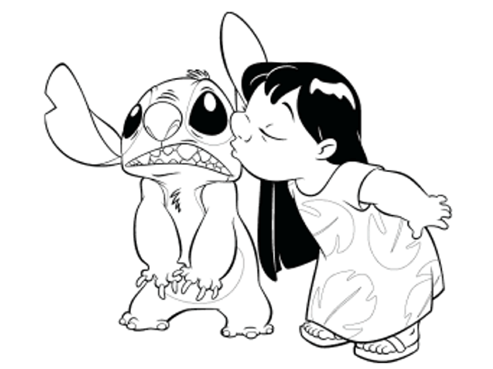 Página para colorir: Lilo e Stitch (Filmes de Animação) #44903 - Páginas para Colorir Imprimíveis Gratuitamente