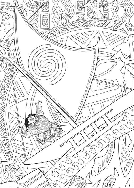 Desenho gratuito Moana #181305 da colecao Filmes de Animação para imprimir