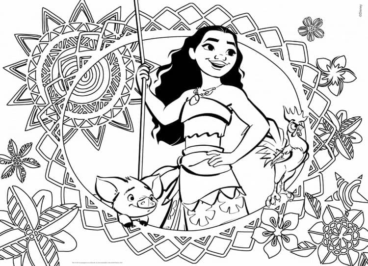 Desenho gratuito Moana #181332 da colecao Filmes de Animação para imprimir