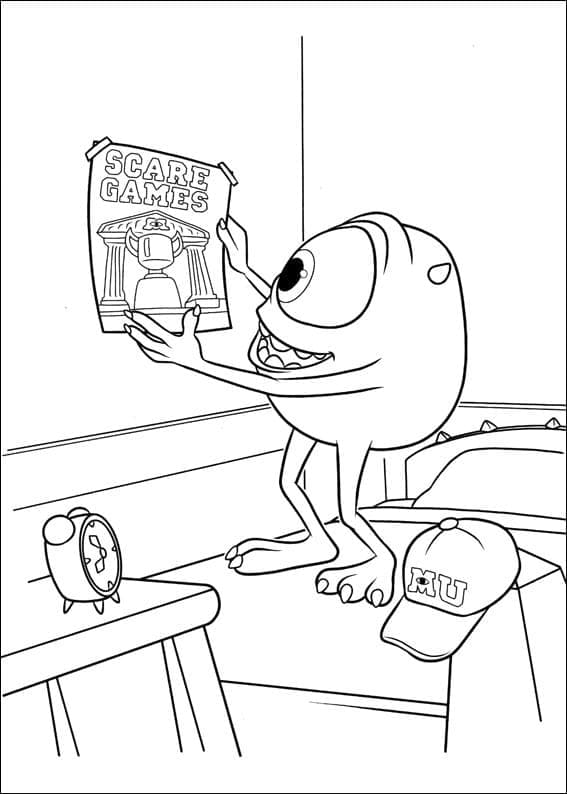 Desenho gratuito Monsters University #206364 da colecao Filmes de Animação para imprimir