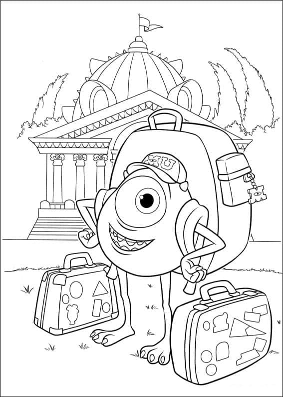 Desenho gratuito Monsters University #206365 da colecao Filmes de Animação para imprimir