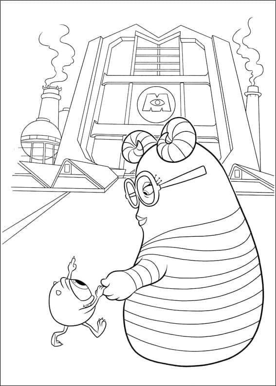 Desenho gratuito Monsters University #206370 da colecao Filmes de Animação para imprimir