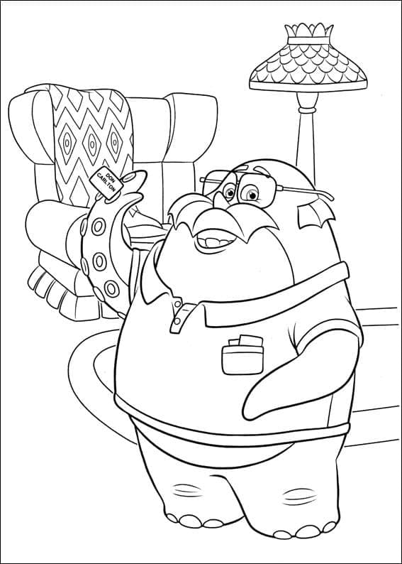 Desenho gratuito Monsters University #206374 da colecao Filmes de Animação para imprimir