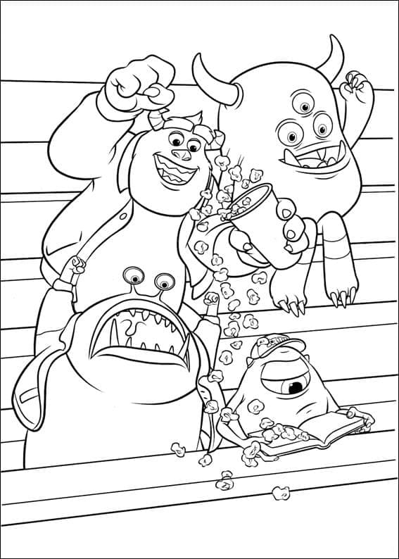 Desenho imprimível de Monsters University #206383 para colorir, pertence à coleção Filmes de Animação Desenho imprimível de Monsters University #206383 para colorir, pertence à coleção Filmes de Animação
