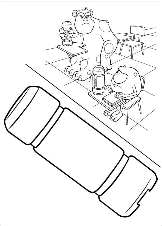 Desenho gratuito Monsters University #206385 da colecao Filmes de Animação para imprimir