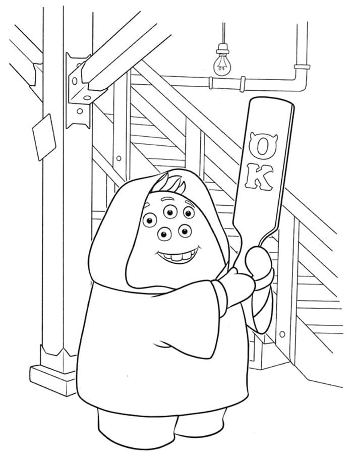 Desenho gratuito Monsters University #206408 da colecao Filmes de Animação para imprimir