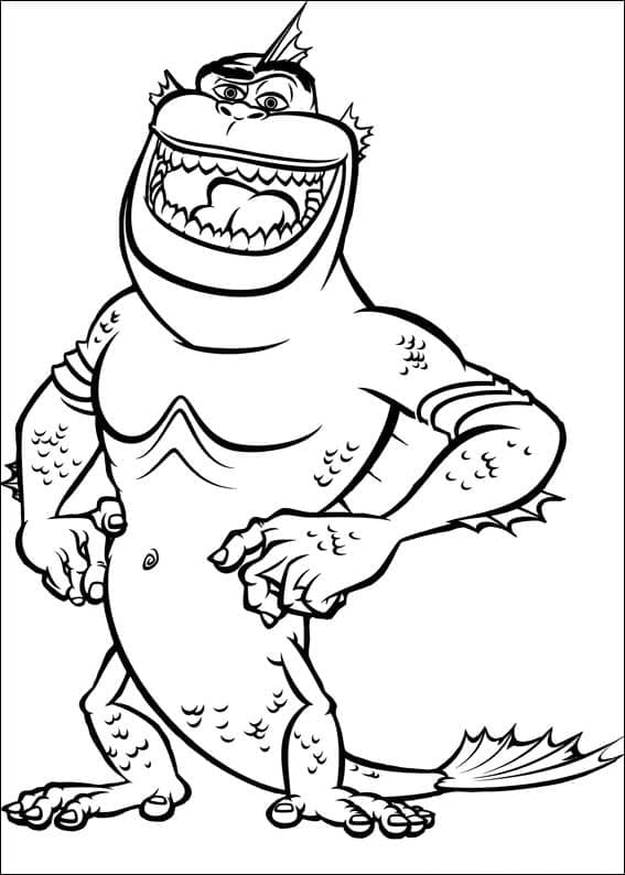 Desenho de Elo Perdido em pose confiante para colorir Desenho de Elo Perdido em pose confiante para colorir