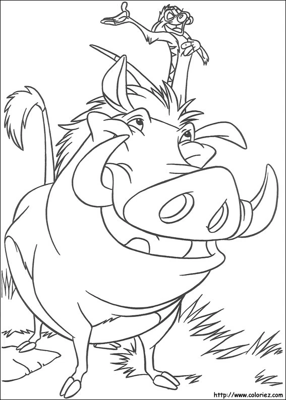 Desenho gratuito O Rei Leão #73617 da colecao Filmes de Animação para imprimir