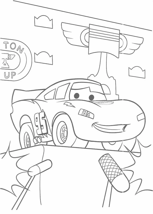 Linda página de Os Bagnoles (Cars) #132534 para colorir, da coleção Filmes de Animação, baixe grátis Linda página de Os Bagnoles (Cars) #132534 para colorir, da coleção Filmes de Animação, baixe grátis