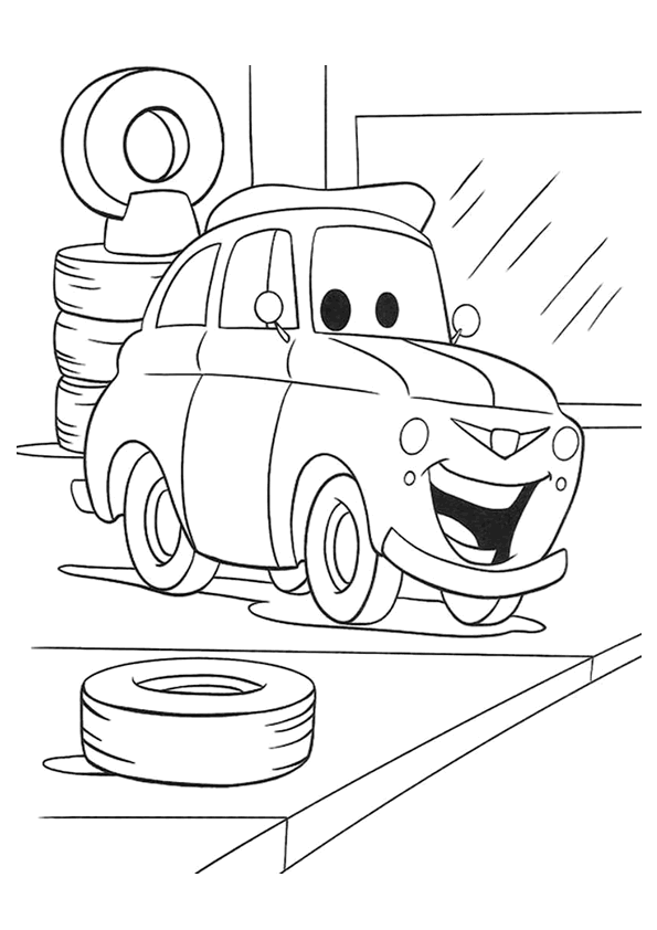 Desenho gratuito Os Bagnoles (Cars) #132562 da colecao Filmes de Animação para imprimir