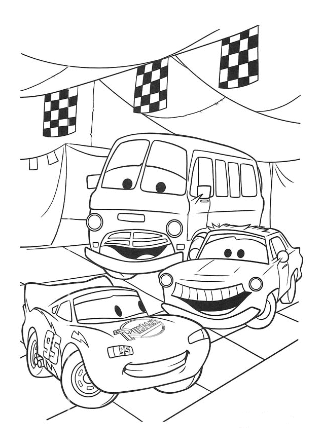 Desenho gratuito Os Bagnoles (Cars) #132563 da colecao Filmes de Animação para imprimir