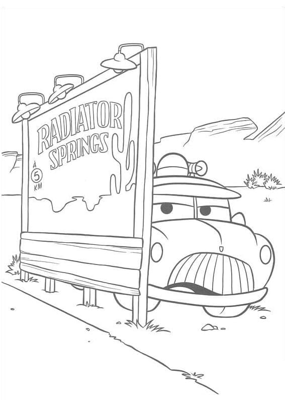 Desenho gratuito Os Bagnoles (Cars) #199895 da colecao Filmes de Animação para imprimir