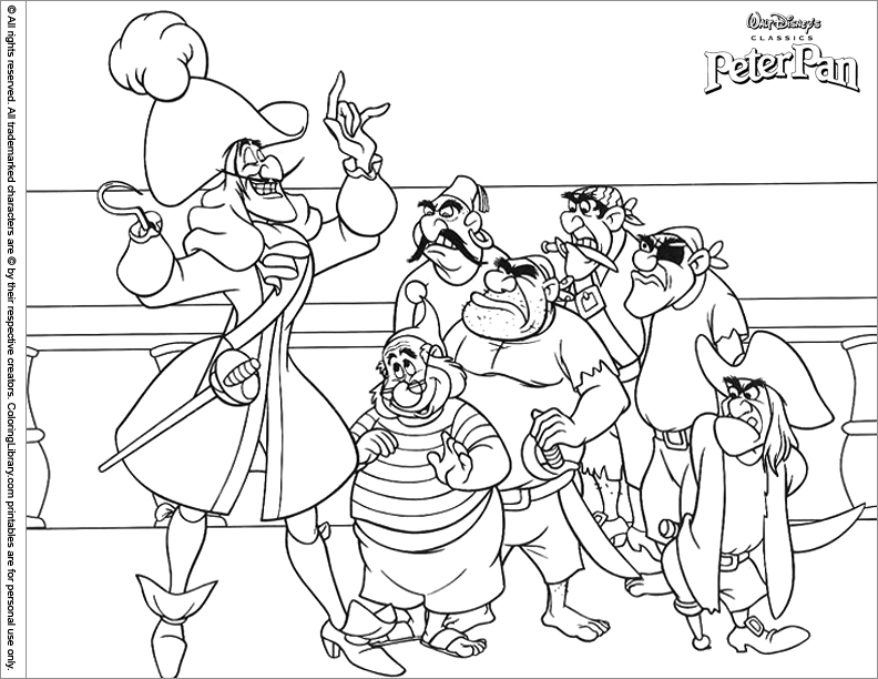 Página para colorir: Peter Pan (Filmes de Animação) #129031 - Páginas para Colorir Imprimíveis Gratuitamente