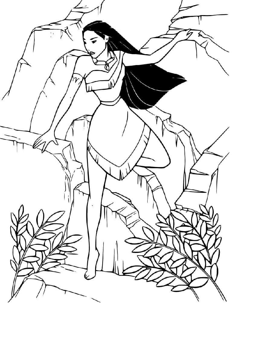 Desenho gratuito Pocahontas #182160 da colecao Filmes de Animação para imprimir