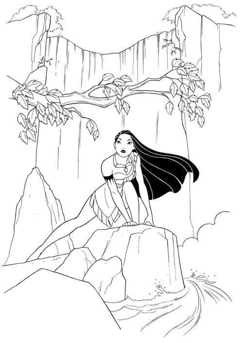 Desenho gratuito Pocahontas #182162 da colecao Filmes de Animação para imprimir