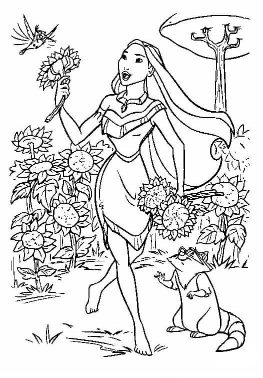 Desenho gratuito Pocahontas #182184 da colecao Filmes de Animação para imprimir