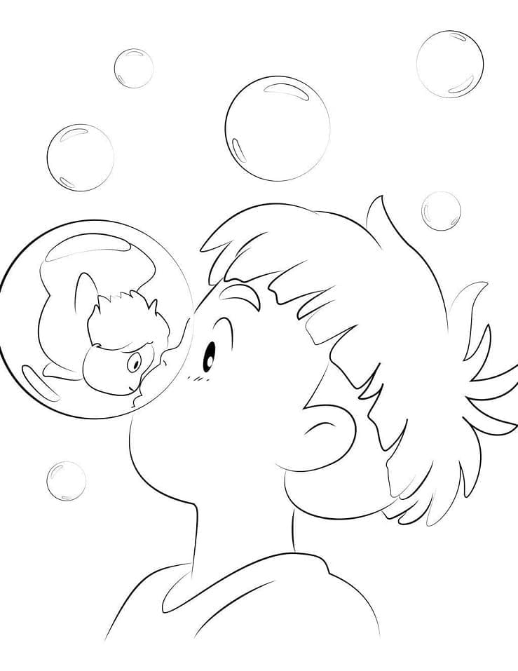 Desenho gratuito Ponyo #196836 da colecao Filmes de Animação para imprimir Desenho gratuito Ponyo #196836 da colecao Filmes de Animação para imprimir