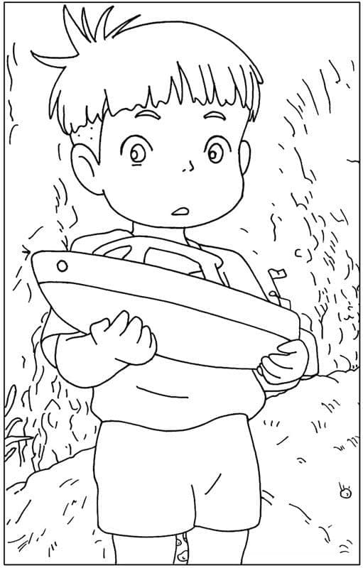 Desenho gratuito Ponyo #196845 da colecao Filmes de Animação para imprimir