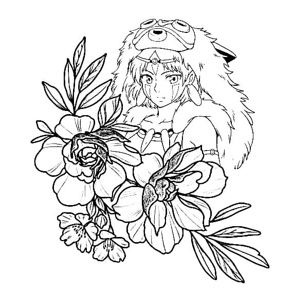 Desenho gratuito Princess Mononoke #182051 da colecao Filmes de Animação para imprimir