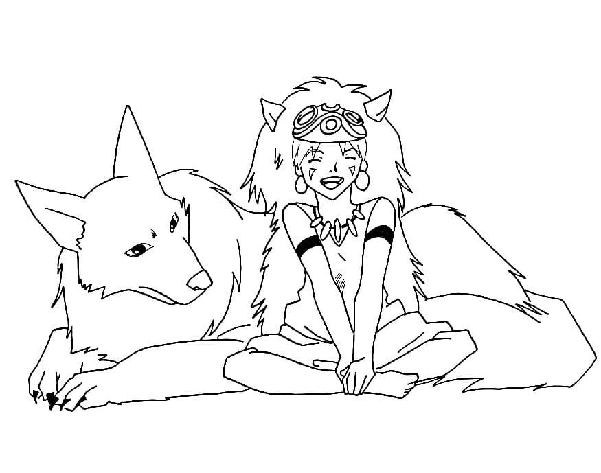 Desenho gratuito Princess Mononoke #182073 da colecao Filmes de Animação para imprimir