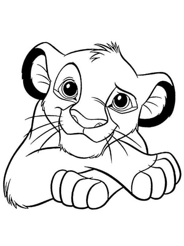 Desenho gratuito Simba #169995 da colecao Filmes de Animação para imprimir
