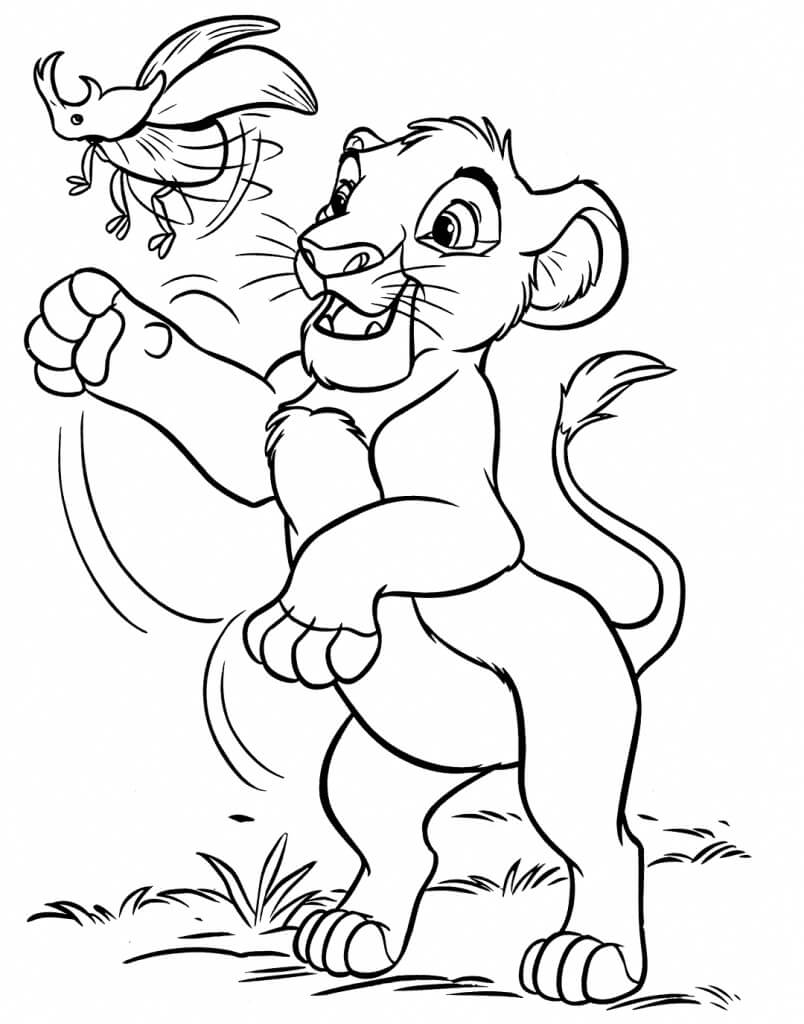 Desenho gratuito Simba #170007 da colecao Filmes de Animação para imprimir