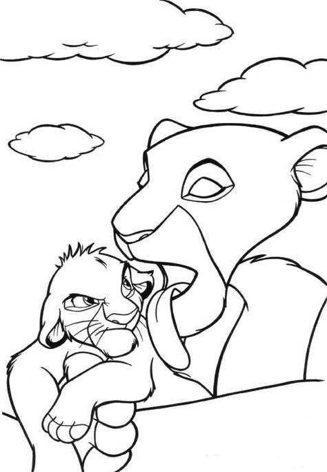 Ilustração de Simba #170045 para colorir, parte da coleção Filmes de Animação Ilustração de Simba #170045 para colorir, parte da coleção Filmes de Animação