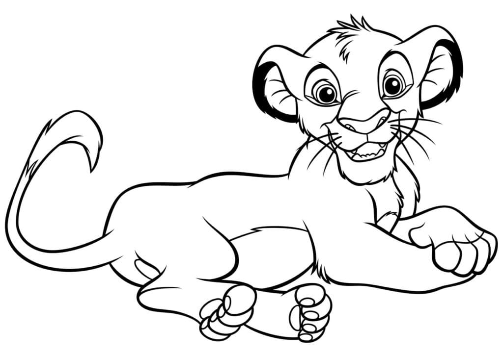 Desenho gratuito Simba #202494 da colecao Filmes de Animação para imprimir