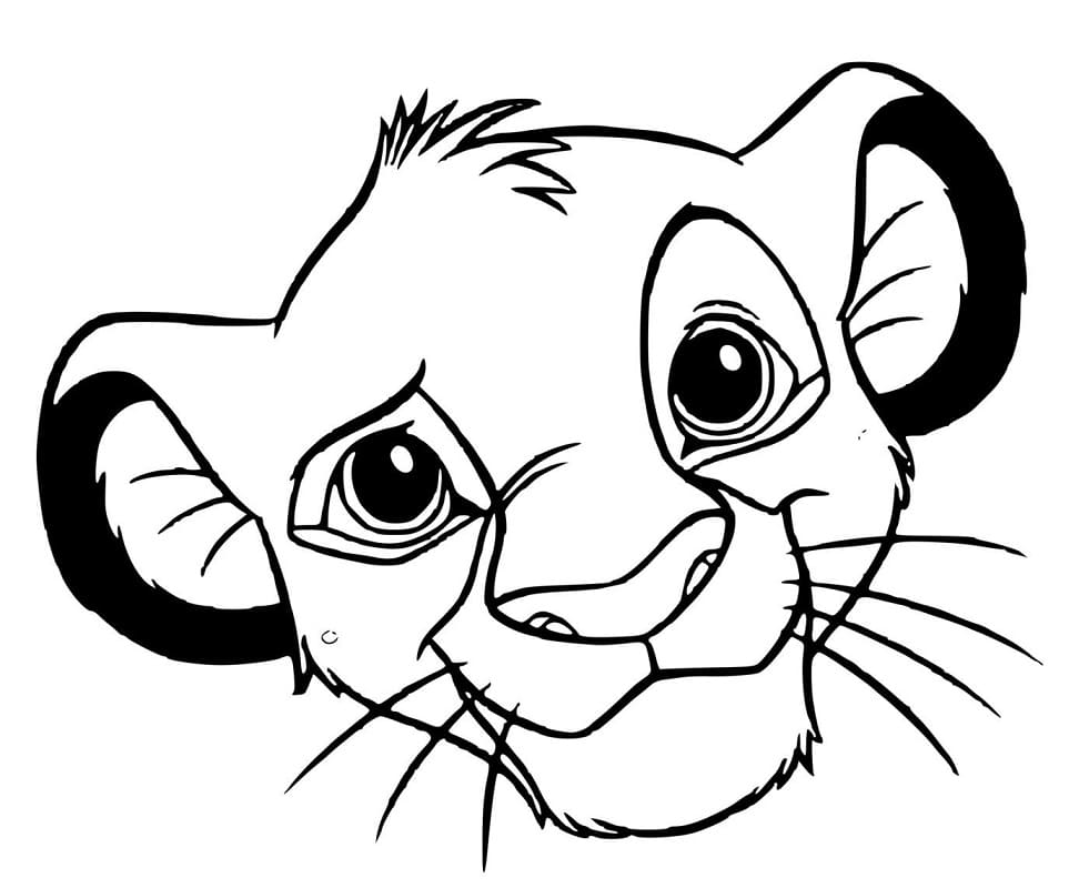 Desenho gratuito Simba #202502 da colecao Filmes de Animação para imprimir