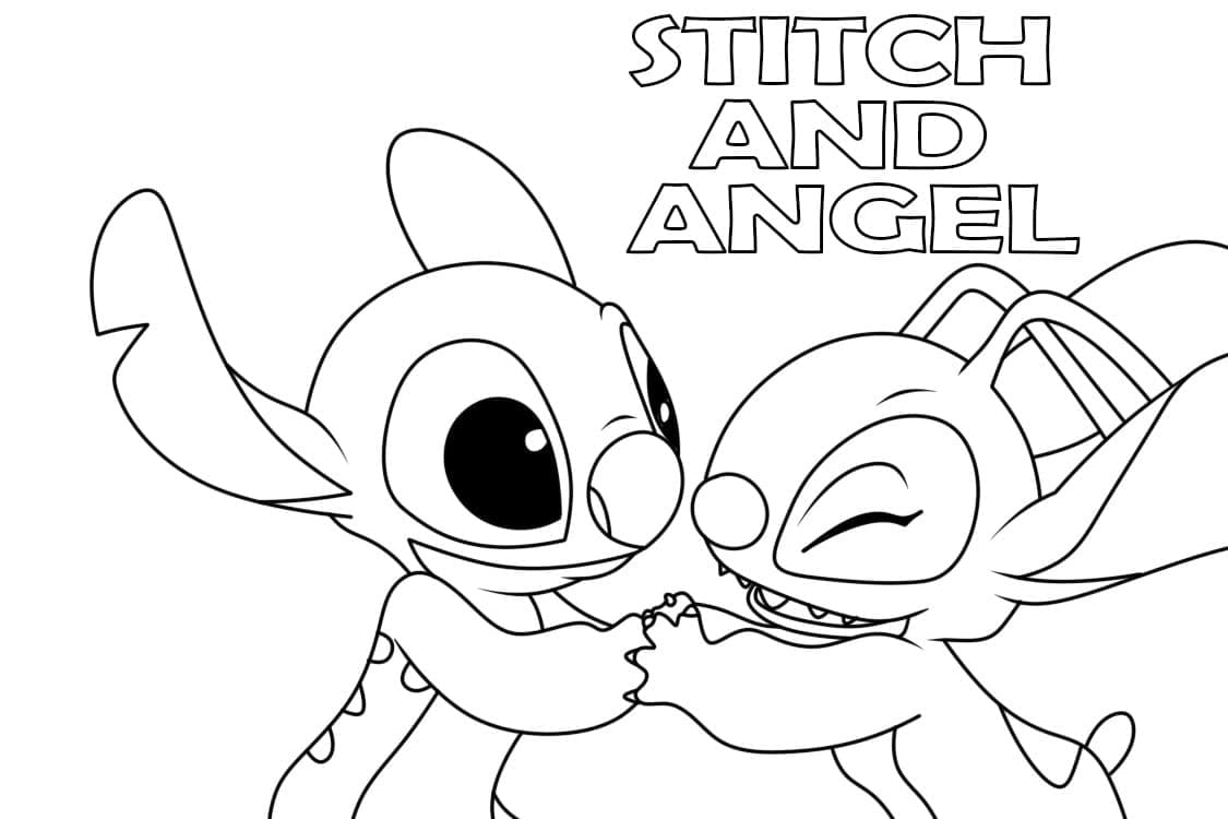 Desenho gratuito Stitch e Angel #216189 da colecao Filmes de Animação para imprimir Desenho gratuito Stitch e Angel #216189 da colecao Filmes de Animação para imprimir
