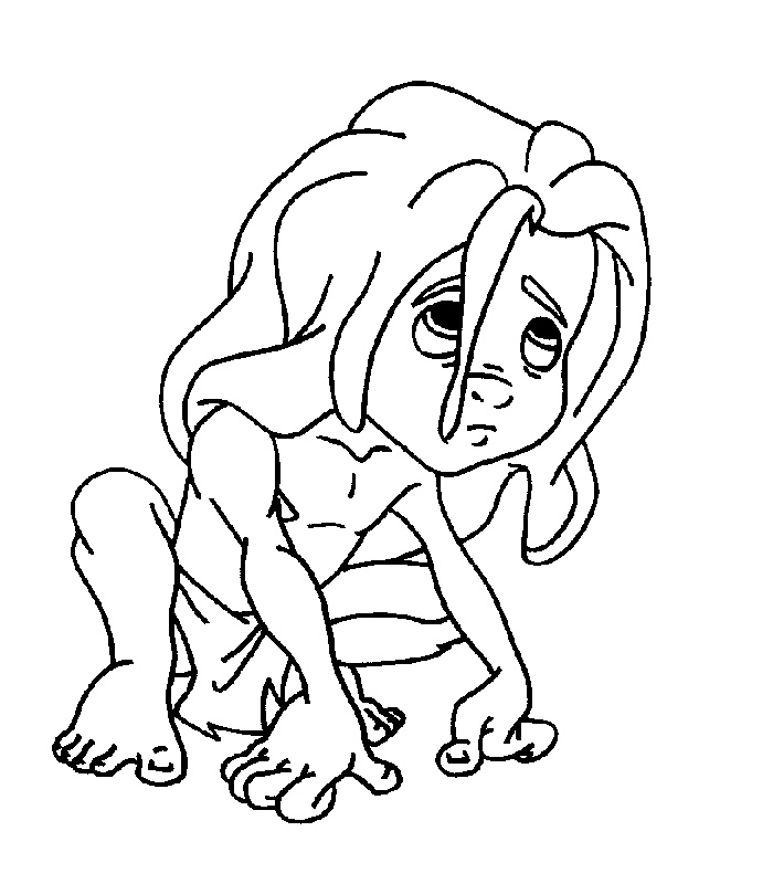Página para colorir: Tarzan (Filmes de Animação) #131093 - Páginas para Colorir Imprimíveis Gratuitamente